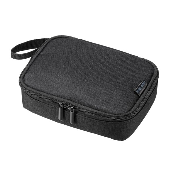 サンワサプライ トラベル小物ポーチ 195×135×55mm ブラック IN-AD11BK 1個（ご注文単位1個）【直送品】