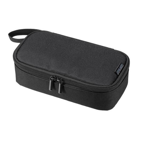 サンワサプライ トラベル小物ポーチ 215×115×65mm ブラック IN-AD12BK 1個（ご注文単位1個）【直送品】