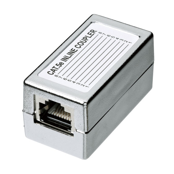サンワサプライ STP用中継アダプタ エンハンスドカテゴリ5 ADT-EX-STPN 1個(ご注文単位1個)【直送品】