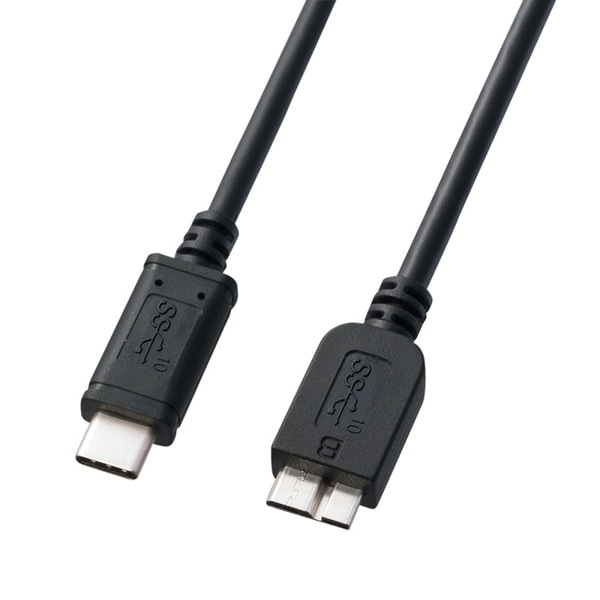 サンワサプライ USB TypeC-MicroBケーブル 3.1Gen2対応 1m ブラック KU31-CMCB10 1個（ご注文単位1個）【直送品】