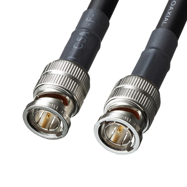 サンワサプライ SDIケーブル HD-SDI/3G-SDI対応 10m ブラック KM-SDI10 1個(ご注文単位1個)【直送品】