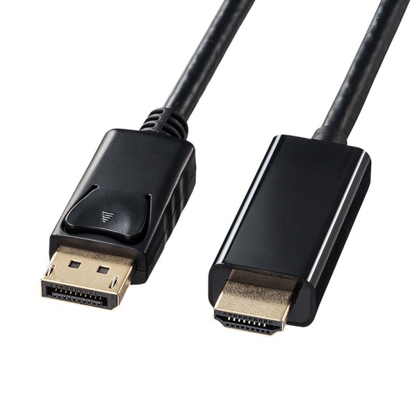 サンワサプライ ディスプレイポート-HDMI変換ケーブル 4K対応 1m ブラック KC-DPHDA10 1個（ご注文単位1個）【直送品】