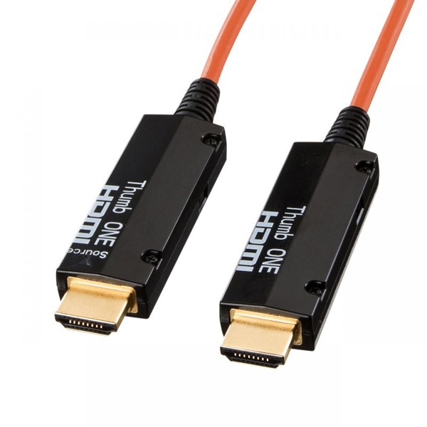 サンワサプライ 光ファイバHDMIケーブル 10m KM-HD20-FB10K 1個(ご注文単位1個)【直送品】