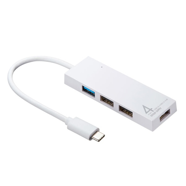 サンワサプライ USB Type-C コンボハブ 4ポート ホワイト USB-3TCH7W 1個（ご注文単位1個）【直送品】