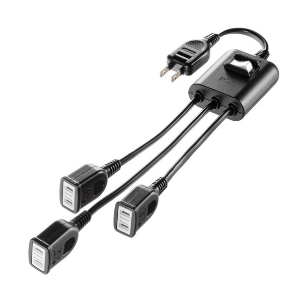 サンワサプライ 一括集中スイッチ付き電源延長コード 3分岐 2P 3個口 ブラック TAP-EX3SWBK 1個（ご注文単位1個）【直送品】
