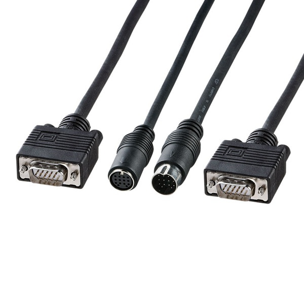 サンワサプライ ディスプレイ工事配線ケーブル アナログRGB 10m KC-K100 1個(ご注文単位1個)【直送品】