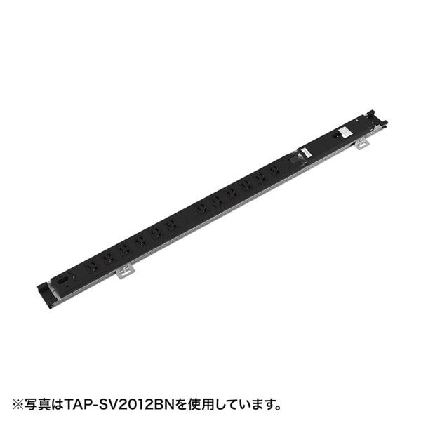 サンワサプライ 19インチサーバーラック用コンセント 20A 3P・9個口・3m TAP-SV209BN 1個(ご注文単位1個)【直送品】