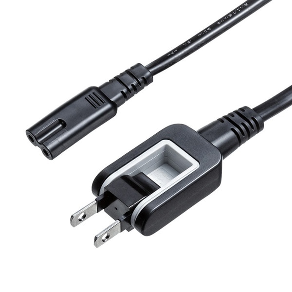 サンワサプライ メガネ型コネクタ対応電源コード 3m KB-DM2S12A-3 1個（ご注文単位1個）【直送品】