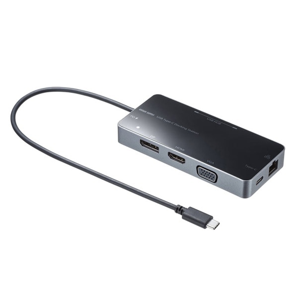 サンワサプライ USB Type-C ドッキングステーション VGAポート付き USB-DKM2BK 1個（ご注文単位1個）【直送品】