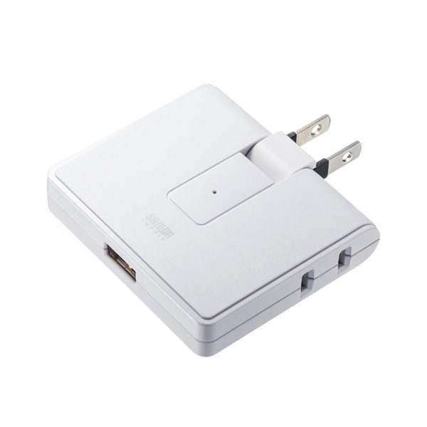サンワサプライ USB充電ポート付きモバイルタップ TAP-B104UN 1個(ご注文単位1個)【直送品】