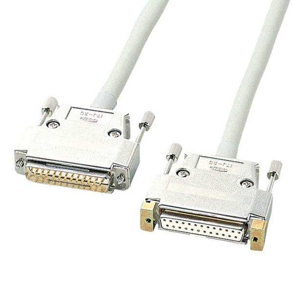 サンワサプライ RS-232Cケーブル 25pin延長用 5m KRS-004N 1個(ご注文単位1個)【直送品】