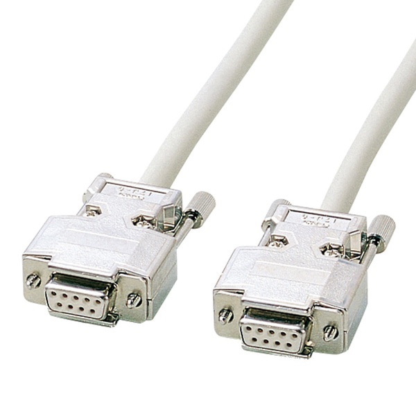 サンワサプライ RS-232C クロスケーブル 5m KRS-403XF5N 1個（ご注文単位1個）【直送品】