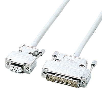 サンワサプライ RS-232C クロスケーブル 5m KRS-423XF5N 1個(ご注文単位1個)【直送品】