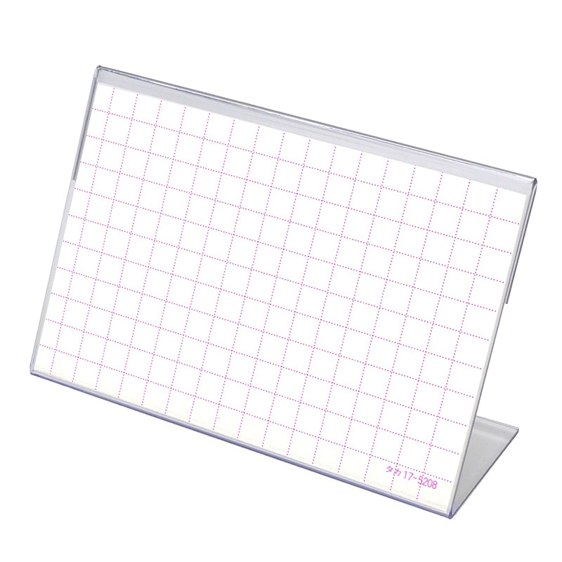 ササガワ カード立 L型 PET・トーメイ 34-3220 10個 1箱(ご注文単位1箱)【直送品】