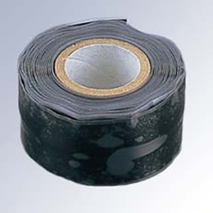 シリコン ゴムテープ 3m巻 黒 1個(ご注文単位1個)【直送品】