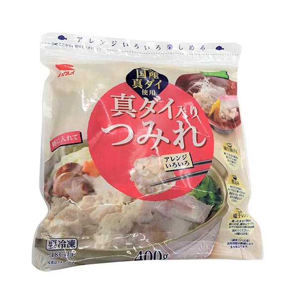 真ダイ入りつみれ 400g 冷凍 1個※軽（ご注文単位1個）※注文上限数12まで【直送品】