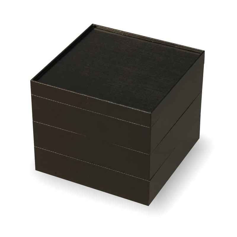 大黒工業 V-BOX 5寸 黒無地(金ボール付) 三段 1個/袋（ご注文単位1袋)【直送品】