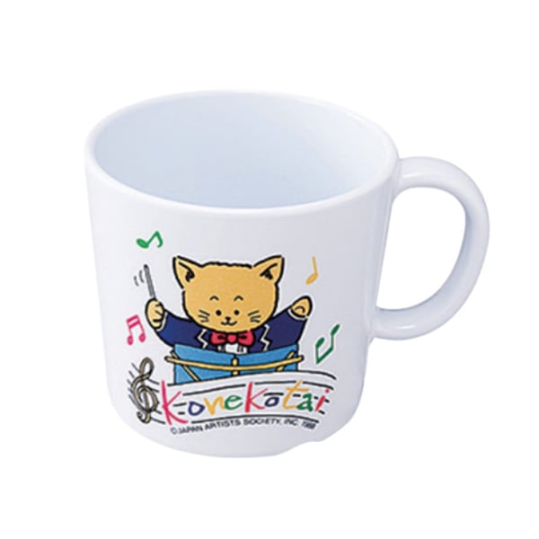 エンテック メラミン片手コップ こねこたい 大 L-115B ブルー 200ml 1個(ご注文単位1個)【直送品】
