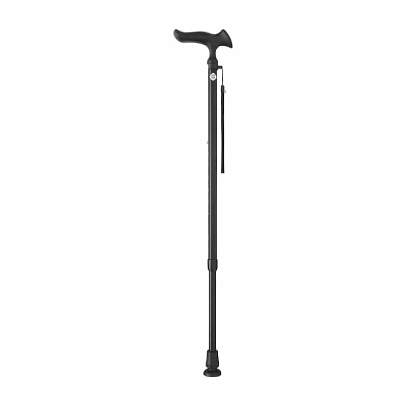 ステッキ　かるがもE　伸縮　WB3740　ブラック   1個（ご注文単位1個）【直送品】