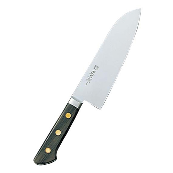 正広作(日本鋼・ツバ付)三徳型牛刀17.5cm 1個(ご注文単位1個)【直送品】
