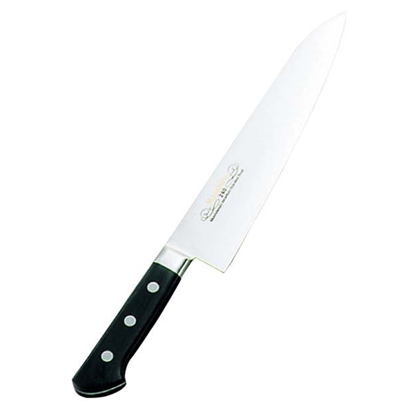 正広作ツバ付モリブデン鋼牛刀24cm 1個(ご注文単位1個)【直送品】