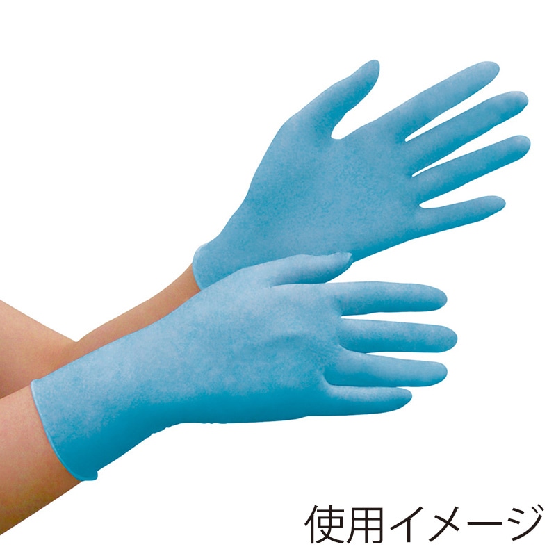 ミドリ安全 ニトリル手袋 薄手 粉なし ベルテ780N S ホワイト 100枚入 4049169510 1箱（ご注文単位1箱）【直送品】