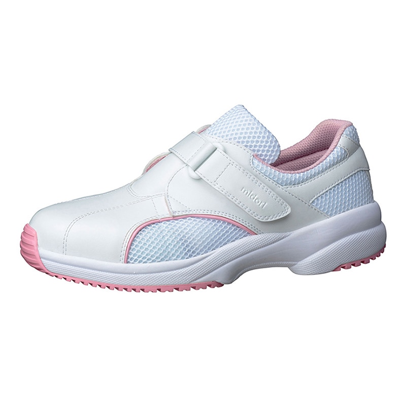 ミドリ安全 男女兼用 看護師・介護士シューズ ケアセフティ CSS-01N ピンク 21.5cm 21250234 1組（ご注文単位1組）【直送品】