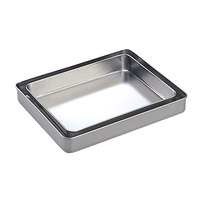 ステンレスバット フタなし 5号 330×270×40mm 1個(ご注文単位1個)【直送品】