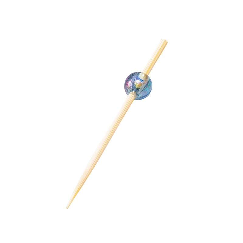 ヤマコー ビーズ串　5cm　青　50本入  21615 1パック（ご注文単位1パック）【直送品】