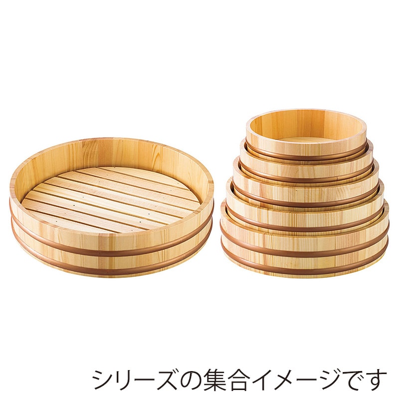 ヤマコー 天然木盛込桶 クリアー 目皿付 尺3 30004 1個(ご注文単位1個)【直送品】