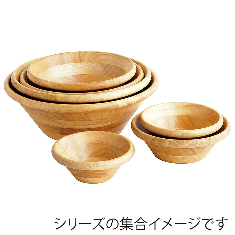 ヤマコー 天然木サラダボウル・ナチュラル φ21cm 32034 1個(ご注文単位1個)【直送品】