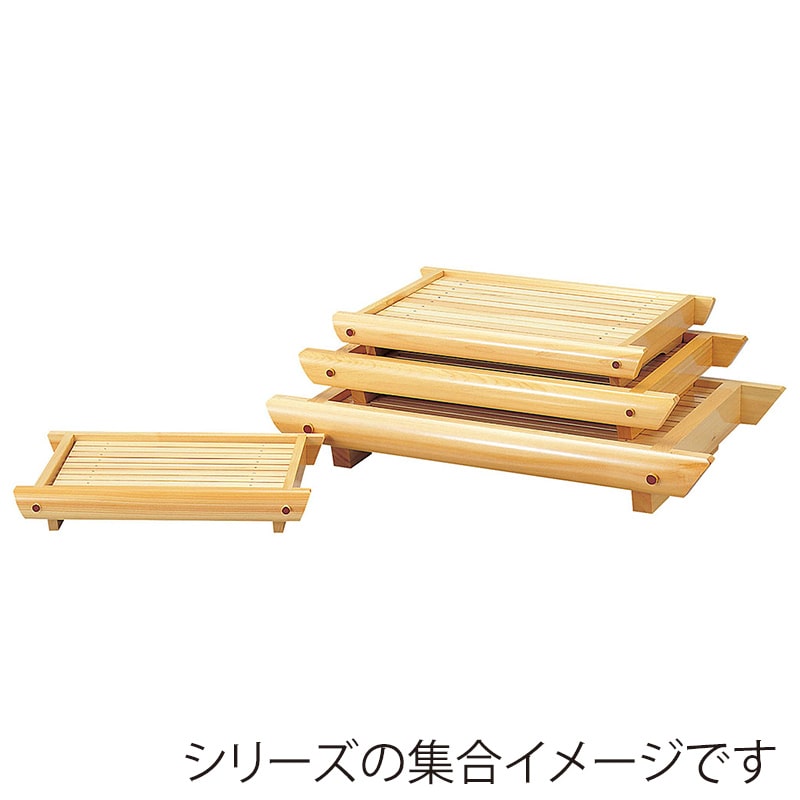 ヤマコー 檜 舟型盛台 大 35105 1個(ご注文単位1個)【直送品】