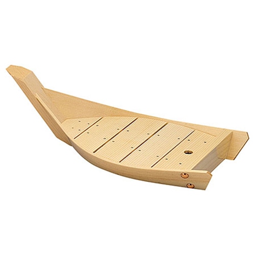 ヤマコー 白木川舟 ワイドBタイプ 目皿付 41226 1個(ご注文単位1個)【直送品】