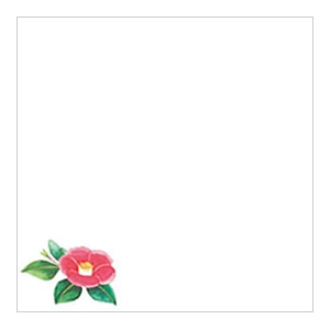 ヤマコー ミニ耐油天紙 椿 100枚入 66363 1パック(ご注文単位1パック)【直送品】