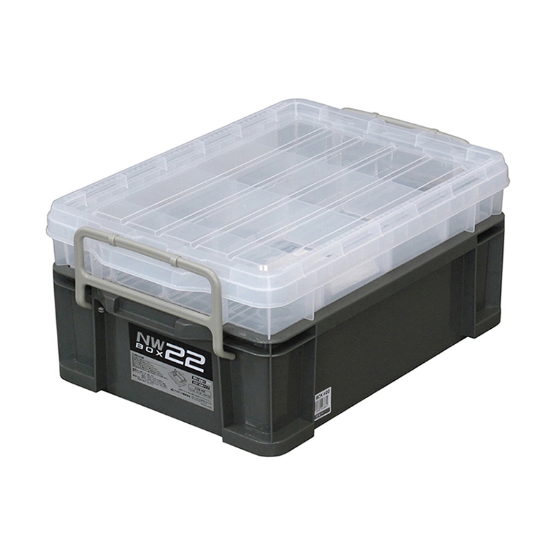 JEJアステージ システムコンテナ NWボックス #22 グレー 1個(ご注文単位6個)【直送品】