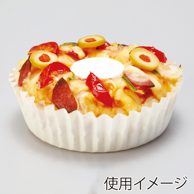 天満紙器 リング　ケーキカップ　ドーナツ　型 白無地　RG01 50枚/束（ご注文単位20束）【直送品】