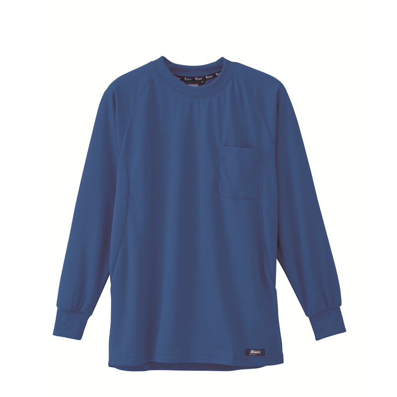 ジーベック 男女兼用 長袖Tシャツ 5L コバルトブルー 6123 1枚（ご注文単位1枚）【直送品】