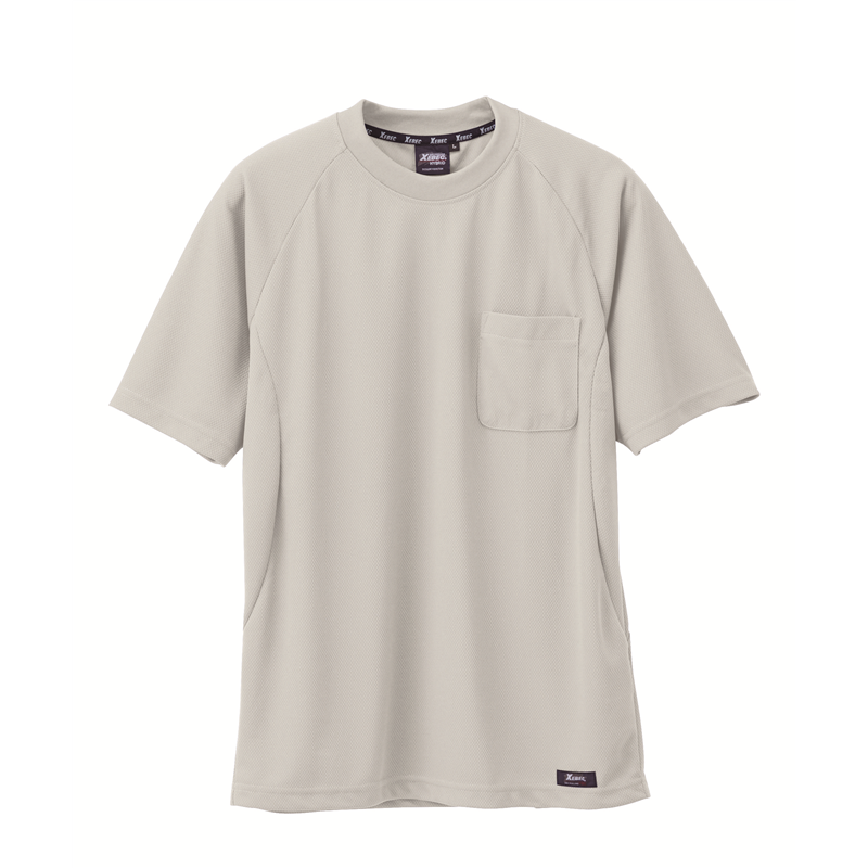 ジーベック 男女兼用 半袖Tシャツ M グレー 6124 1枚(ご注文単位1枚)【直送品】