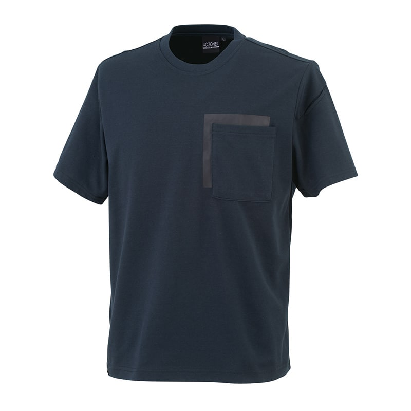 ジーベック 男女兼用 半袖Tシャツ 5L ディープネイビー 6660 1枚(ご注文単位1枚)【直送品】