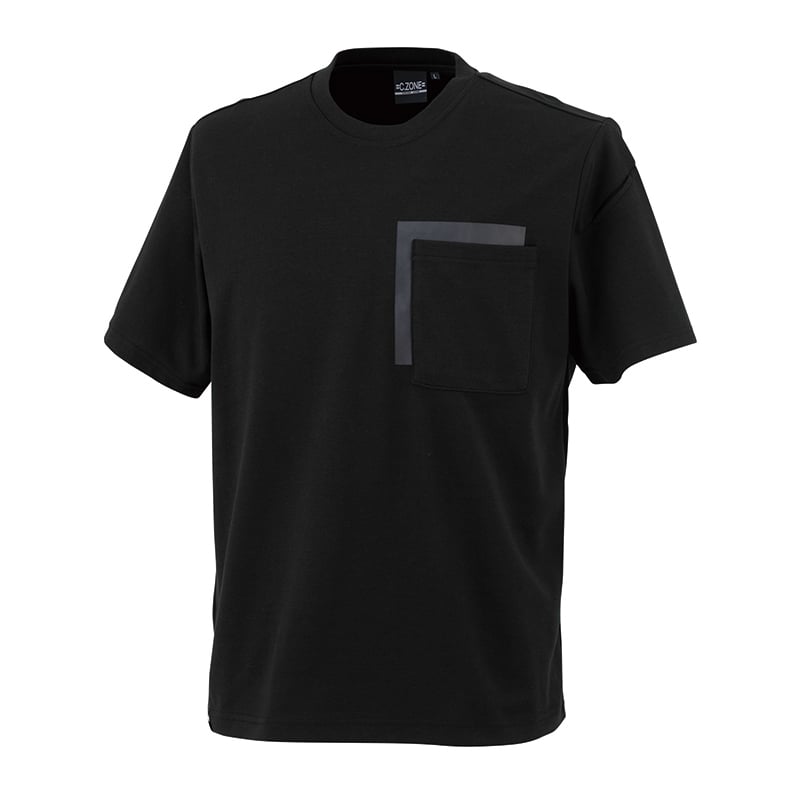 ジーベック 男女兼用 半袖Tシャツ 5L クロ 6660 1枚(ご注文単位1枚)【直送品】