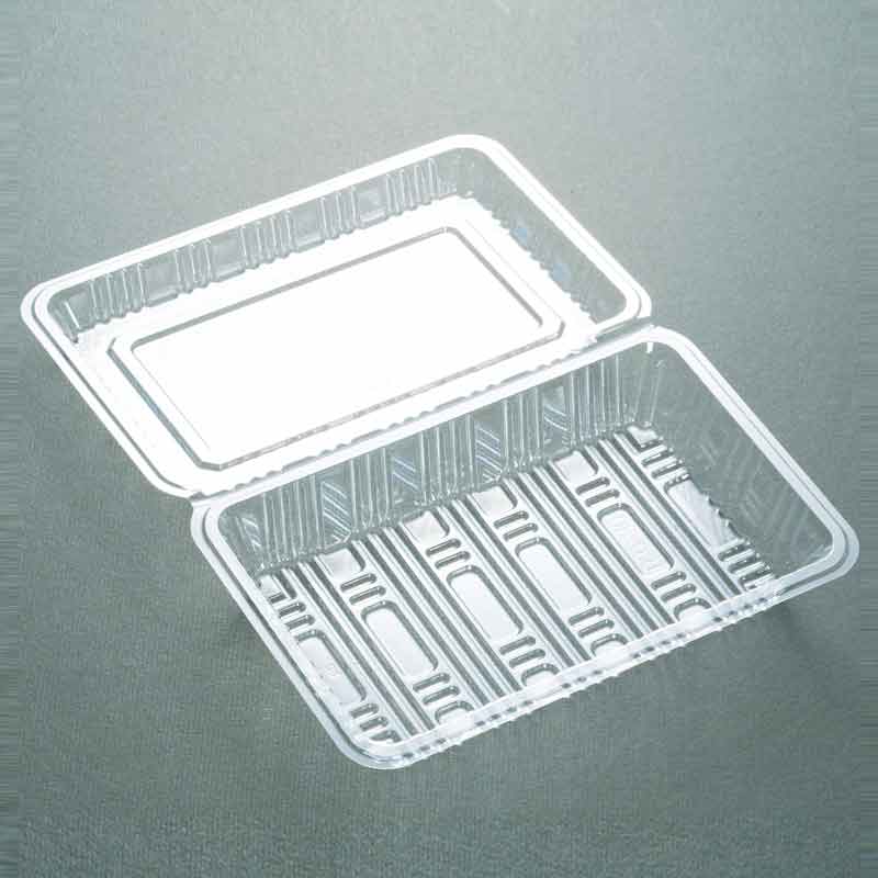 デンカポリマー 食品容器 フードパック(折蓋タイプ) OP-031 大深新 100枚/袋