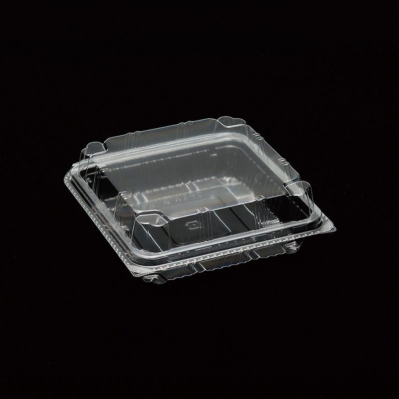 デンカポリマー 食品容器 フードパック(嵌合タイプ) サンドイッチ用 OPSW12-12(40) 50枚/袋