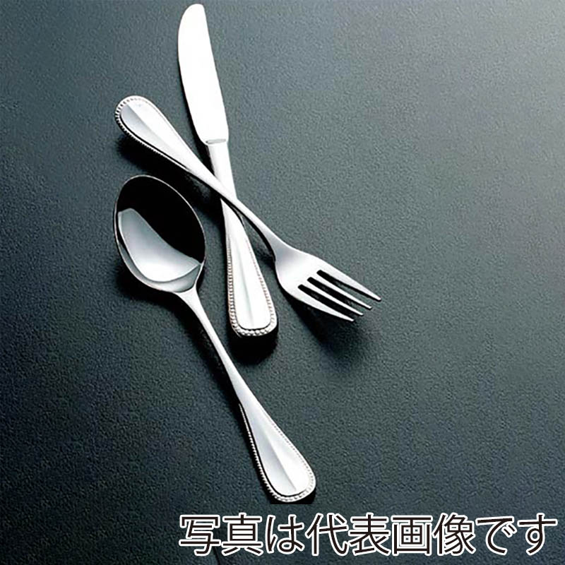 18-8 クリスタルライン デザートスプーン 1個(ご注文単位1個)【直送品】