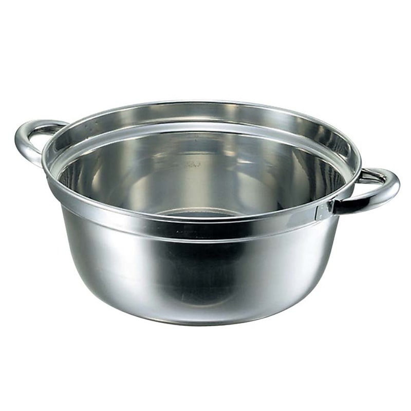 大屋製作所 クローバー 18-8 料理鍋 24cm 1個(ご注文単位1個)【直送品】