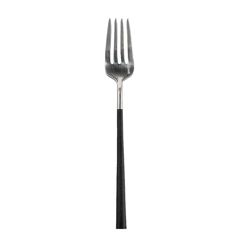 ミヤザキ食器 ベロ イノックス ポーラ デザートフォーク マット／ブラック BI1109DF 1個（ご注文単位12個）【直送品】