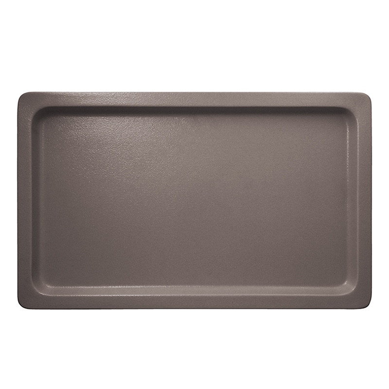 ミヤザキ食器 ラック ポーセレン ガストロノームパン 角型 浅 1／1 チェスナッツブラウン RA1118GNCB 1個（ご注文単位2個）【直送品】