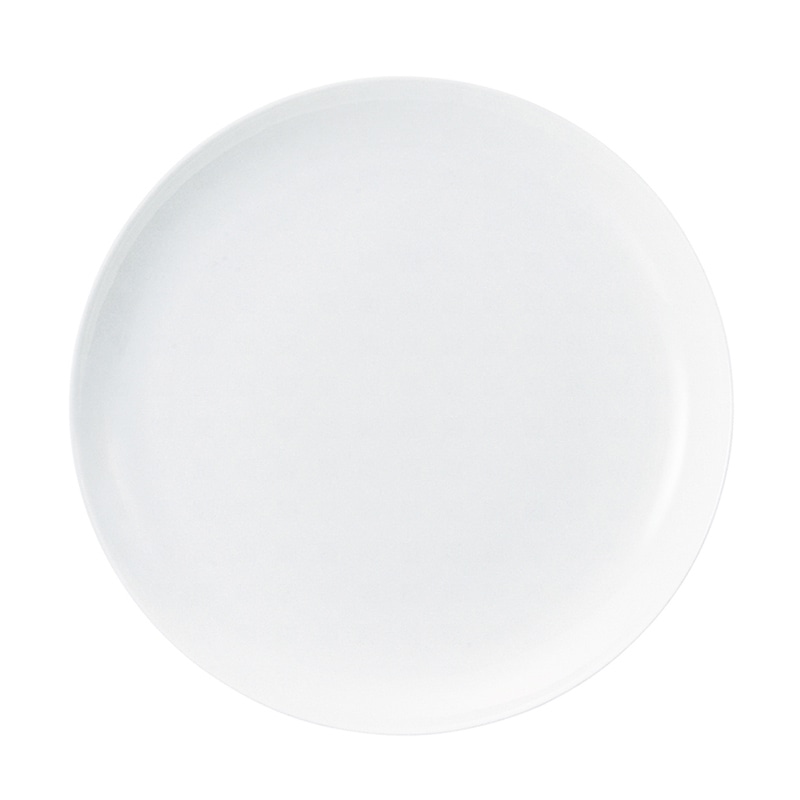 ミヤザキ食器 ラック ポーセレン ブラーボ ラウンドプレート 24cm RA24931BRWH 1個（ご注文単位12個）【直送品】