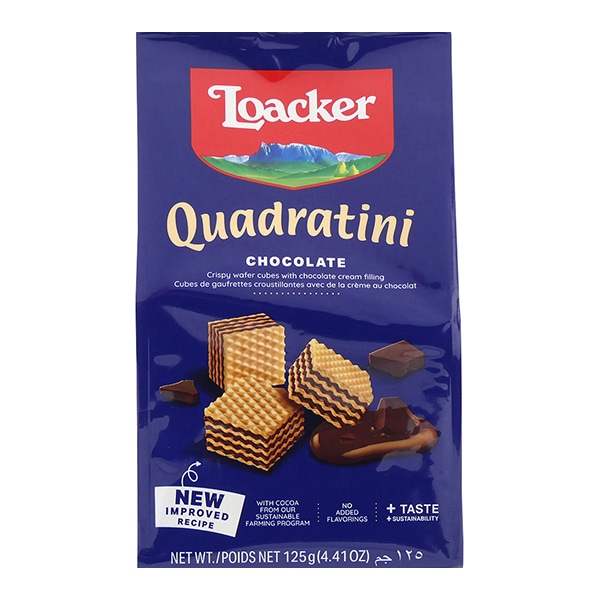 クワドラティーニ チョコレート 125g 常温 1個※軽(ご注文単位1個)※注文上限数12まで【直送品】