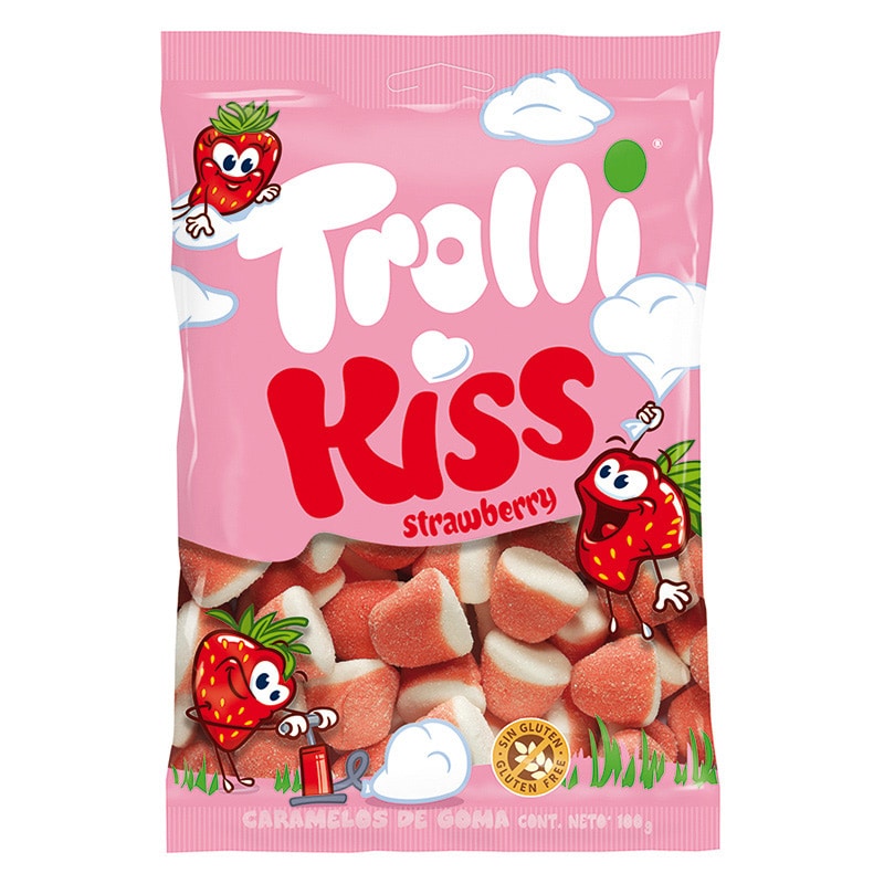 グミ　トロ―リ 100g ストロベリーキス 1パック※軽（ご注文単位120パック）【直送品】